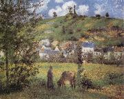 Camille Pissarro Landscape at Chaponval painting